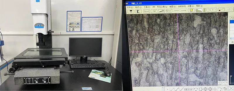 Structure of a Carbon Fiber Thermal Pad Observed via Two-Dimensional Imaging